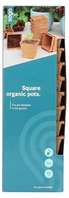 Produktbild von 8,5 x 8,5 cm Anzuchttopf quadratisch (10 Stück) | Anzuchttöpfe von Sogo