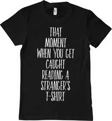 Produktbild von Reading A Strangers T-Shirt - Large - Black