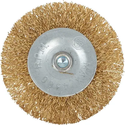Image de Brosse métallique en laiton de 60 mm avec manche
