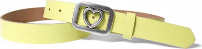Produktbild von FRONHOFER süßer Damen Ledergürtel 3 cm, echt Leder, Herz Gürtelschnalle, silber
