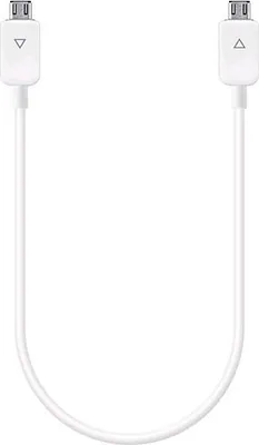 Imagen del producto de Samsung ET-DC10, 0,3 m, Micro-USB B, Micro-USB B, USB 3.2 Gen 1 (3.1 Gen 1), Conector macho/macho, Blanco