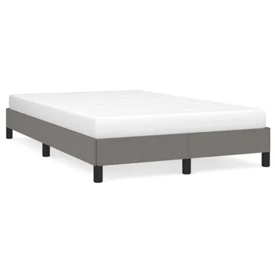 Produktbild von vidaXL Bettgestell ohne Matratze Dunkelgrau 120x190 cm Stoff