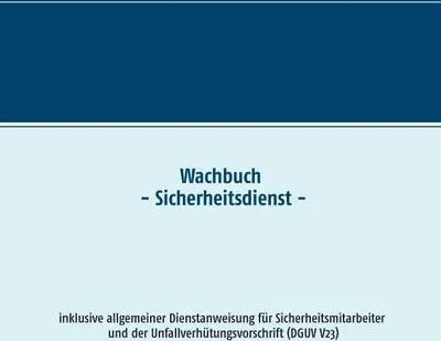 Produktbild von Wachbuch Sicherheitsdienst