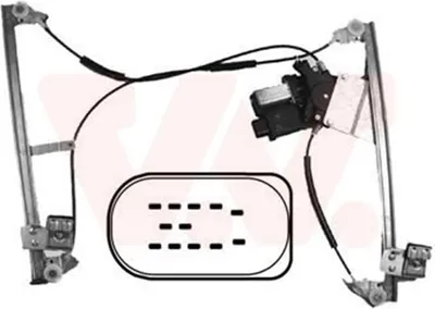 Produktbild von Van Wezel Fensterheber elektrisch vorne links für VW Polo 6N