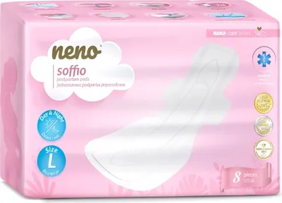 Zdjęcie produktu dla Neno Soffio Jednorazowe podpaski poporodowe, 8 sztuk