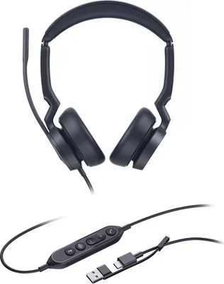 Image de Yealink Headset UH44 Dual UC USB-C/A - Headset (1308187)