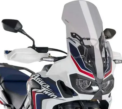 Productafbeelding van Windscherm PUIG, touring uitvoering, licht getint, 590x355mm, voor Honda