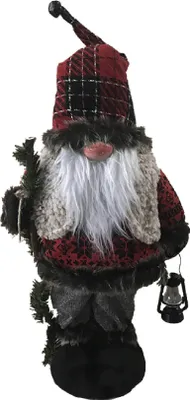 Immagine prodotto di Rebecca Mobili Babbo Natale, H 53 cm in poliestere e plastica rossa e grigia