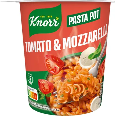 Produktbild von Knorr Pasta Snack Tomate Mozzarella 63g – Instant Pasta Snack