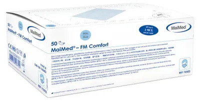 Produktbild von MaiMed FM Comfort Mundschutz - Ohrschlaufen - 1000 Masken - blau
