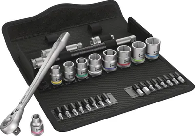 Zdjęcie produktu dla Wera Zyklop Metal 8100 SB 8 Steckschlüsselsatz 3/8" (10 mm) 05004048001 (05004048001)