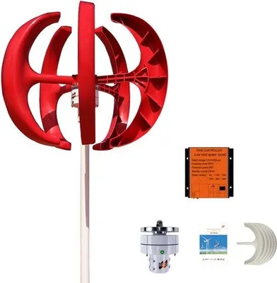 Productafbeelding van Windturbine generator - 400 W verticale windmolen met lage startwindsnelheid en 12V of 24V