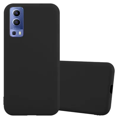 Obrázek produktu pro Cadorabo Case for Vivo Y52 5G / Y72 5G Protective Cover in Black Pouzdro na mobilní telefon TPU Silicone Case Cover