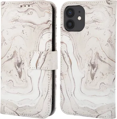 Produktbild von imoshion Design Klapphülle iPhone 11 - Sandy Marble