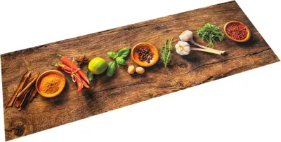 Obrázok produktu pre Kuchynský koberec umývateľný koreniny 60x300 cm zamat
