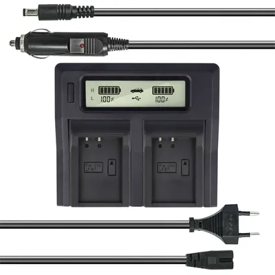 Dual Akku-Ladegeraet fuer Canon LP-E17