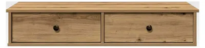 Produktbild von Wandregal mit Schubladen aus Artisan-Eiche 100x37,5x19 cm