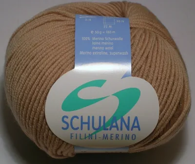 Produktbild von FILINI-MERINO von Schulana - beige (15) - 50 g / ca. 160 m Wolle