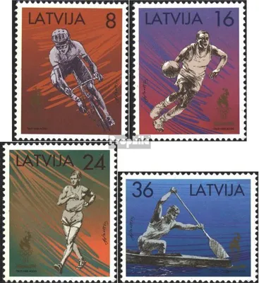 Produktbild von Briefmarken Lettland 1996 Mi 427-430 (kompl.Ausg.) postfrisch Sommerspiele