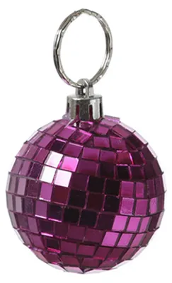 Produktbild von Spiegelkugel 5cm - Discokugel - Echtglas - 5x5mm Spiegel - DEKO Serie - pink