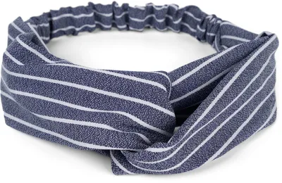 Produktbild von styleBREAKER Damen Haarband mit Streifen Muster, Twist Knoten und Gummizug, Stirnband, Headband, Pinup, Rockabilly 04026038