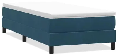 Immagine prodotto di vidaXL Letto a molle senza materasso blu scuro 90x210 cm in velluto