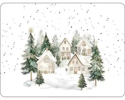 Productafbeelding van Ambiente placemat – Sneeuwhuizen
