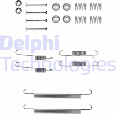 Produktbild von DELPHI Zubehörsatz Bremsbacken LY1132 Hinten für BMW 5 Limousine (E39)