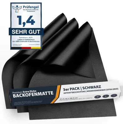 Image de Film de cuisson réutilisable - Antiadhésif - Pour four et grill - Pack de 3