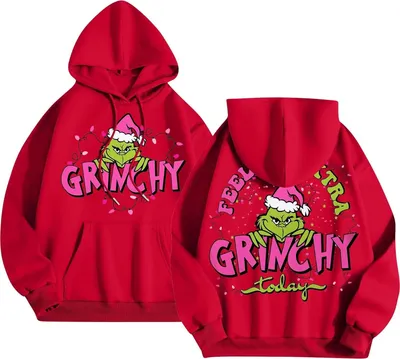 Produktbild von ASKSA Damen Herren Weihnachtspullover Lustig Weihnachtspulli 3D Druck Sweatshirt Weihnachten Pullover Rundhals Langarm Xmas Pulli,Rot,XL