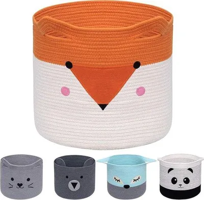 Produktbild von Wäschekorb Faltbar - Niedliches Tierdesign, Orange Fuchs