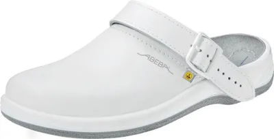 Zdjęcie produktu dla Abeba ESD profesjonalne buty Arrow OB Clog białe CE ESD SRA