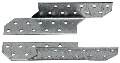 Obrázok produktu pre Perforovaná oceľová krokvová spojka 250x33x2mm na drevo 63025020 x1 ks.
