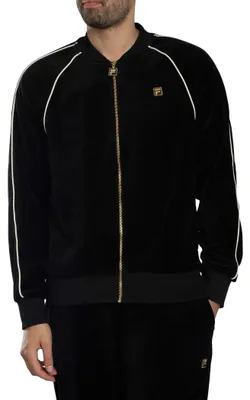 Produktbild von Fila Fell-Veloursjacke, Schwarz XXL