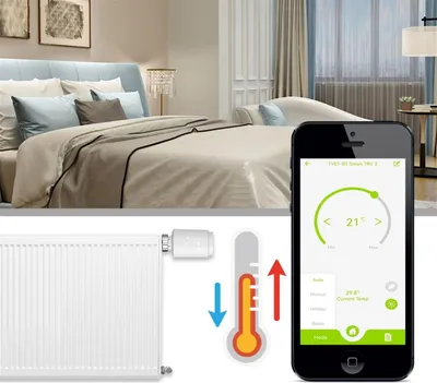 Image de MOES TV-02 Vanne de radiateur intelligente, Zigbee, Blanc