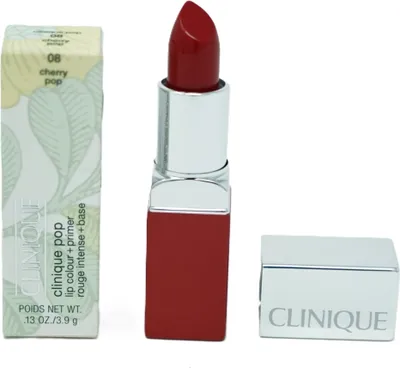 Obrázek produktu pro Clinique Pop Lip Colour + Primer, Červená, Cherry Pop, 1 barva/barev, Hydratující, Vyhlazující, Krémová, Ricinus Communis (Castor) Seed Oil, Diisostearyl Malate, Trioctyldodecyl Citrate, Lanolin Oil,...