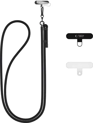 Zdjęcie produktu dla Pasek Tech-Protect C1S Crossbody Smycz DO Telefonu Regulowana Czarna
