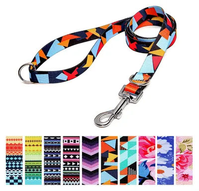 Imagen del producto de Correa para perros ajustable, de nylon suave, 120 cm x 2 cm, correa de entrenamiento para perros