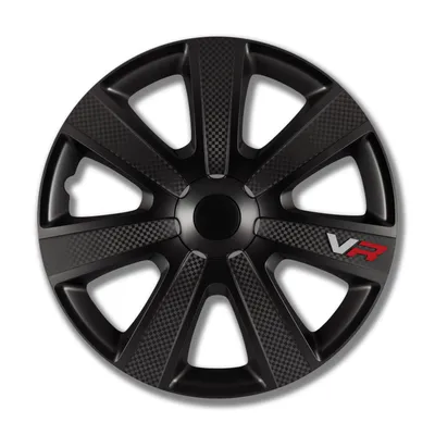 Produktbild von 4 STK 15 Zoll VR black schwarz PETEX Radkappen Radzierblenden Satz PKW Auto