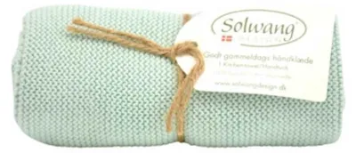 Produktbild von Solwang Küchentuch STAUBIG AQUA HELL gestrickt Putztuch Handtuch Geschirrtuch