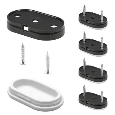 Produktbild von WAGNER QuickClick® Kunststoffgleiter HYPER - 8x Schraube, je 4x Basis 35 x 20 mm & Gleiter 35 x 20 mm, DE Ware - 15783000