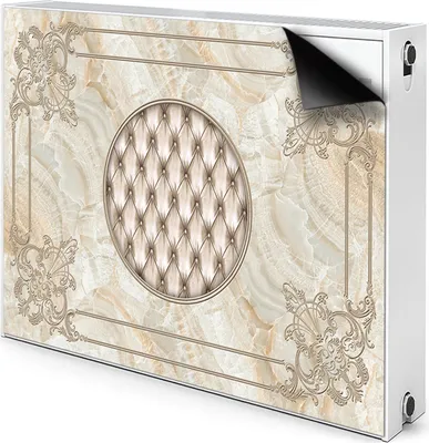 Produktbild von Magnet Heizkörper-Abdeckung Verkleidung Abdeckung Heizkörperabdeckung 80x60 cm  - Elegant, Muster, Marmor