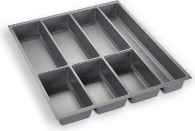 Produktbild von ORGA-BOX III Besteckeinsatz grau 473,5 x 394 mm für 50 cm Schublade Nobilia ab 2013