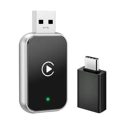 Produktbild von Wireless CarPlay Adapter,2 In 1 Wireless CarPlay für iOS und Android Auto,Verbesserte Konvertiten,für Autos von 2016+ für iOS 10+/Android 11+