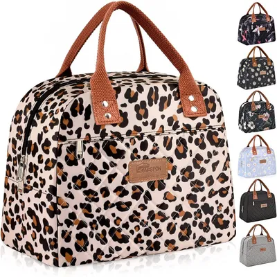 Image de Sac isotherme pour déjeuner, pour femmes et hommes, couleur noire
