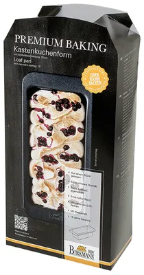 Produktbild von BIRKMANN Kastenkuchenform, L 25 cm x H 8,5 cm, extra hoher Rand, ohne Kanten, Marken-Antihaftbeschich