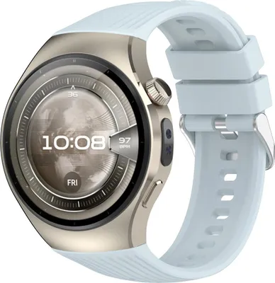 Produktbild von Armband für Huawei Watch 5 46 mm, Bizon Strap Watch Silicone T, Hellblau