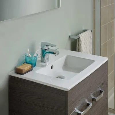 Produktbild von Ideal Standard Eurovit Möbelwaschtisch 1 Hahnloch mit Überlauf 51 x 45 cm