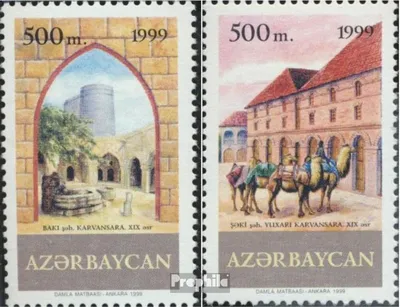 Produktbild von Briefmarken Aserbaidschan 1999 Mi 458-459 (kompl.Ausg.) postfrisch Karawansereien