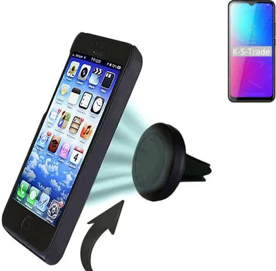 Produktbild von K-S-Trade Kompatibel mit Blackview BV5100 Pro Auto Handy Halterung KFZ Halter Lüftungsgitterhalterung Air Vent mount Smartphone Halter